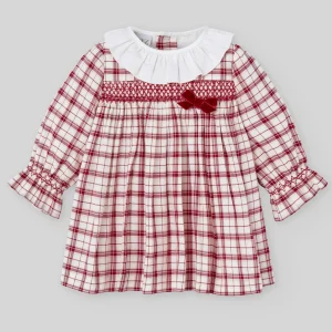 Vestido rojo a cuadros ACEBO