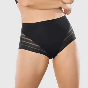 Panty faja clásico con control moderado de abdomen y bandas en tul