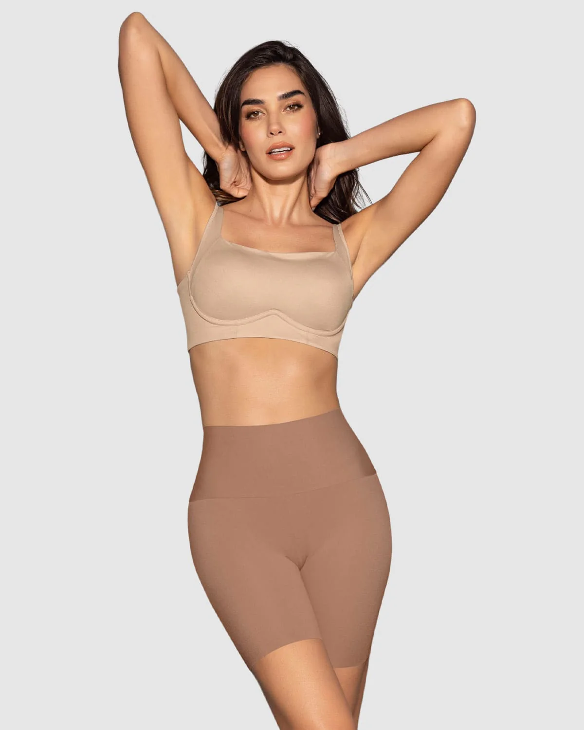 Short de control moderado aspecto invisible con fajón antideslizante - Imagen 5