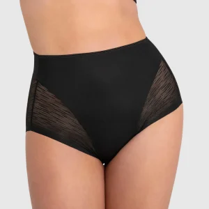 Panty faja clásico invisible con transparencias en glúteos y laterales