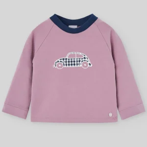 SUDADERA FELPA NIÑO VIOLETA