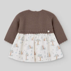 Vestido combinado POMPON