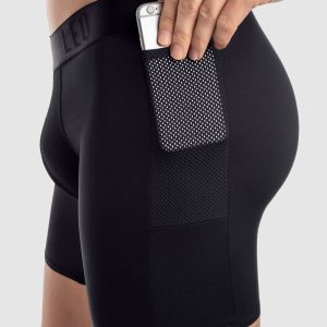 Bóxer deportivo con bolsillo lateral en microfibra