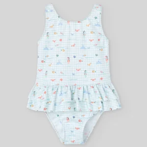 Bañador niña estampado mar BAÑO