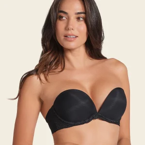 Brasier triple realce efecto 3D escote profundo