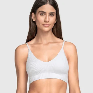 Top en tecnología seamless con textura acanalada Natural Comfort