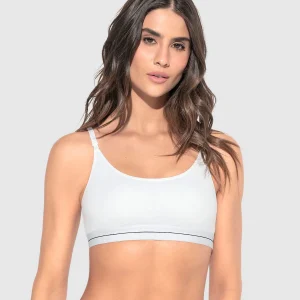 Top en algodón escote redondo