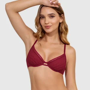 Bralette con arco en encaje liviano y suave