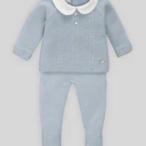 Conjunto bebé lana jubón + polaina ERIZOS