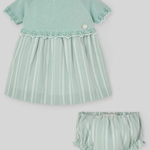 Conjunto vestido combinado + braga CAUCE