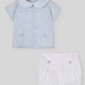 Conjunto blusa + pantalón corto ESPUMA