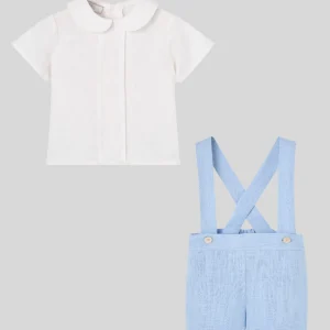 Conjunto camisa + pantalón corto tirantes CEREMONIA