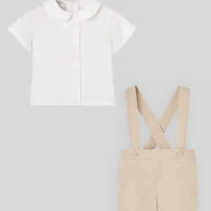 Conjunto camisa + pantalón corto tirantes CEREMONIA