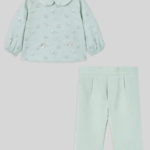 CTO. BLUSA 006-153003 + PANTALON LARGO 007-153005 MININO