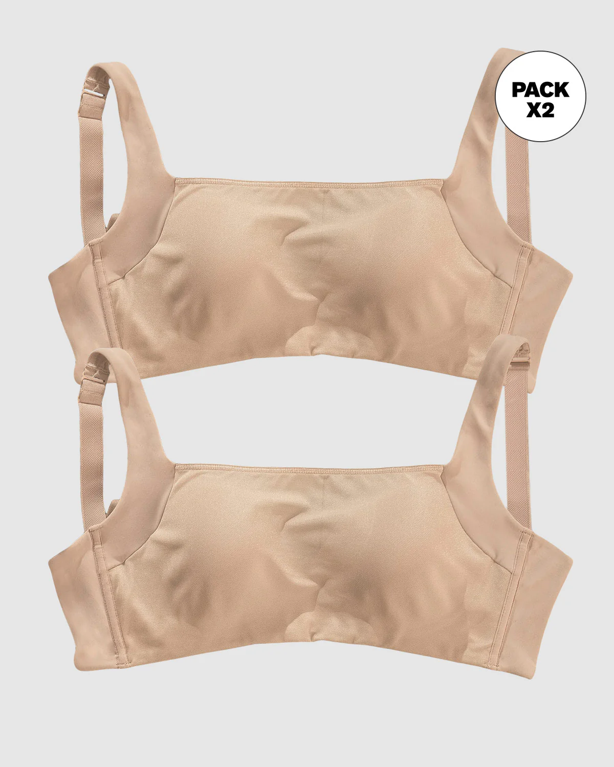 Paquete x 2 brasieres brastop con buen cubrimiento de sisa y espalda - Imagen 5