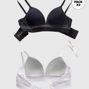 Paquete x 2 brasieres ultracómodos y suaves al tacto