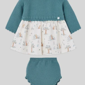 Conjunto lana vestido + braga POMPON