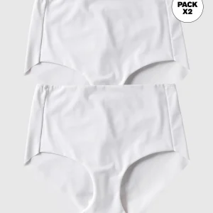 Paquete x 2 panty clásicos efecto invisible control fuerte en abdomen