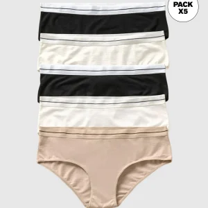 Paquete x 5 panties estilo hípster