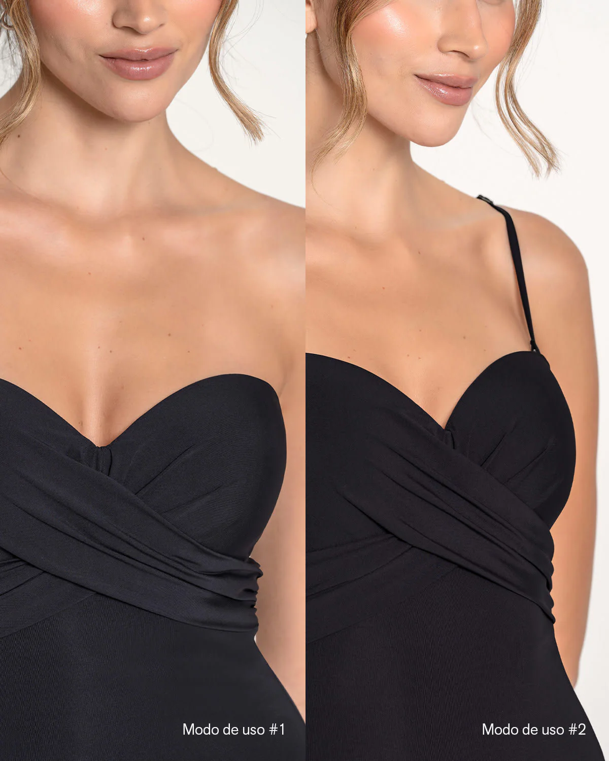 Vestido de baño strapless con realce incorporado en las copas - Imagen 5