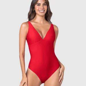 Vestido de baño entero escote profundo