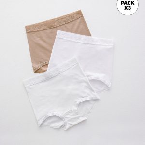 Paquete x 3 panties clásicos de ajuste y cubrimiento total