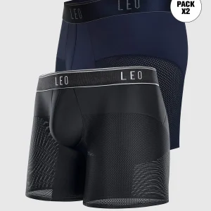 Paquete x 2 bóxers, secado rápido, mallas transpirables