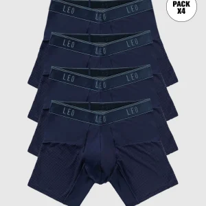 Paquete x 4 bóxers, secado rápido y mallas transpirables