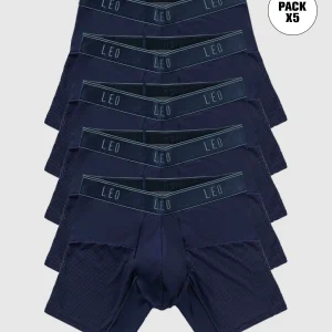 Paquete x 5 bóxers, secado rápido y mallas transpirables