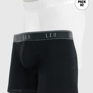 Paquete x 2 bóxers de tela texturizada, secado rápido, microfibra