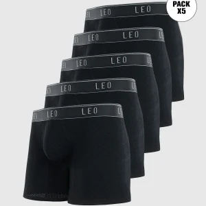 Paquete x 5 bóxers medio diseño ergonómico ultrafresco y cómodo en microfibra