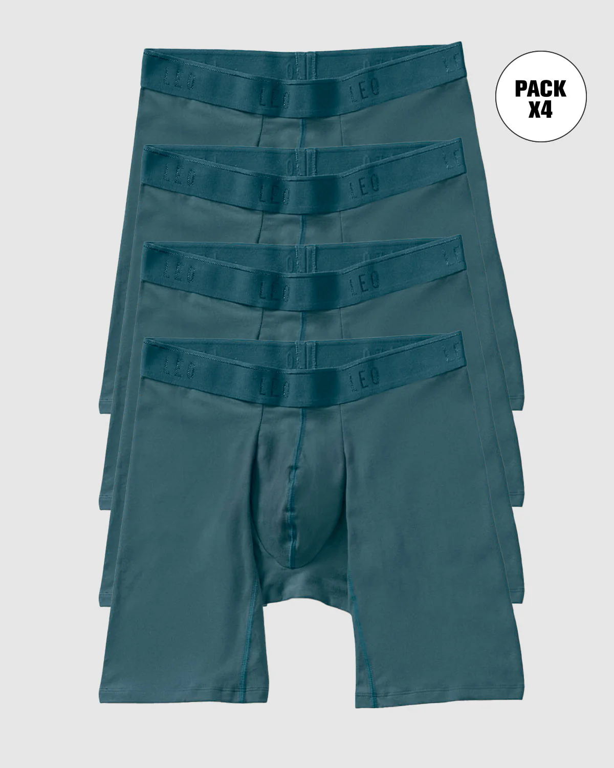 Paquete x 4 bóxers largos de algodón que evitan el roce entre las piernas - Imagen 6