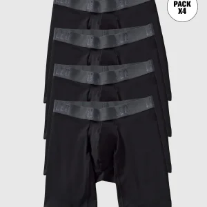 Paquete x 4 bóxers largos de algodón que evitan el roce entre las piernas