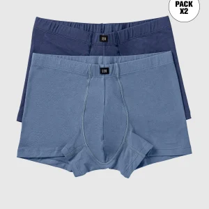 Paquete x 2 bóxers cortos en algodón