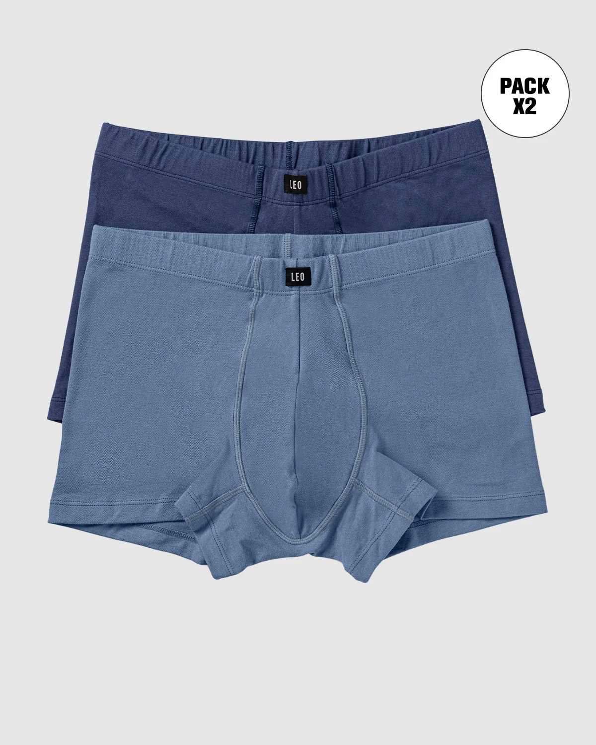 Paquete x 2 bóxers cortos en algodón