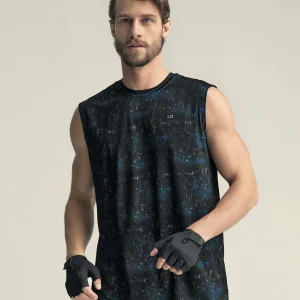 Camiseta manga sisa deportiva y de secado rápido para hombre