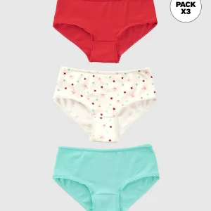 Paquete x3 panty clásico para niña