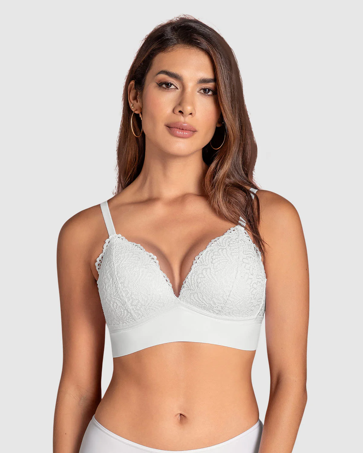 Brasier sin arco Liso y Encaje - Imagen 9