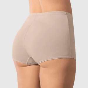 Bóxer tiro alto en tela lisa