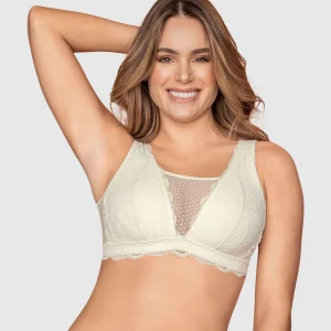 Bralette multiusos Sexy Siempre en encaje ideal para prótesis de mastectomía