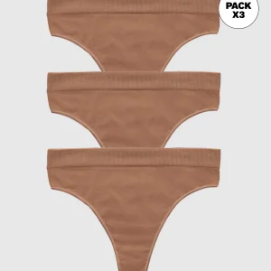 Paquete x 3 brasileras tiro alto en tecnología Seamless de tacto ultrasuave