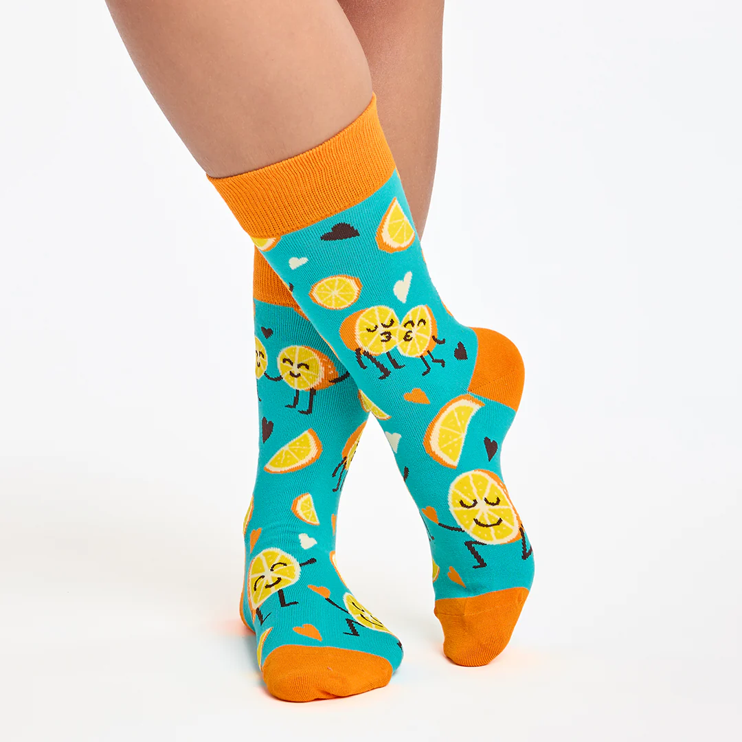 Calcetines divertidos de algodón "sin costuras" NARANJA - Imagen 6