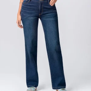 Jean bota recta para mujer