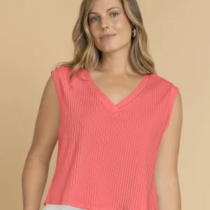 Chaleco manga sisa con escote en V