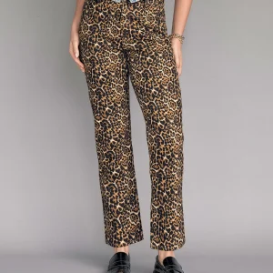 Pantalón bota recta estampado