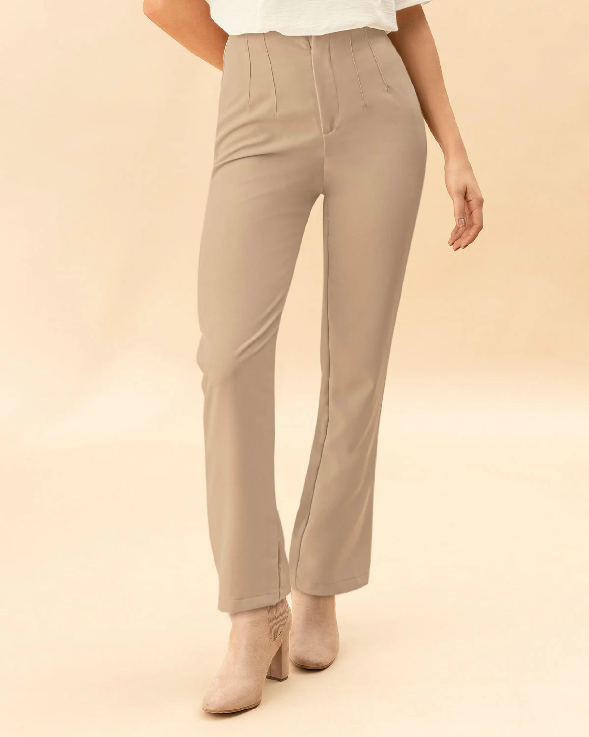 Pantalón bota recta silueta ajustada