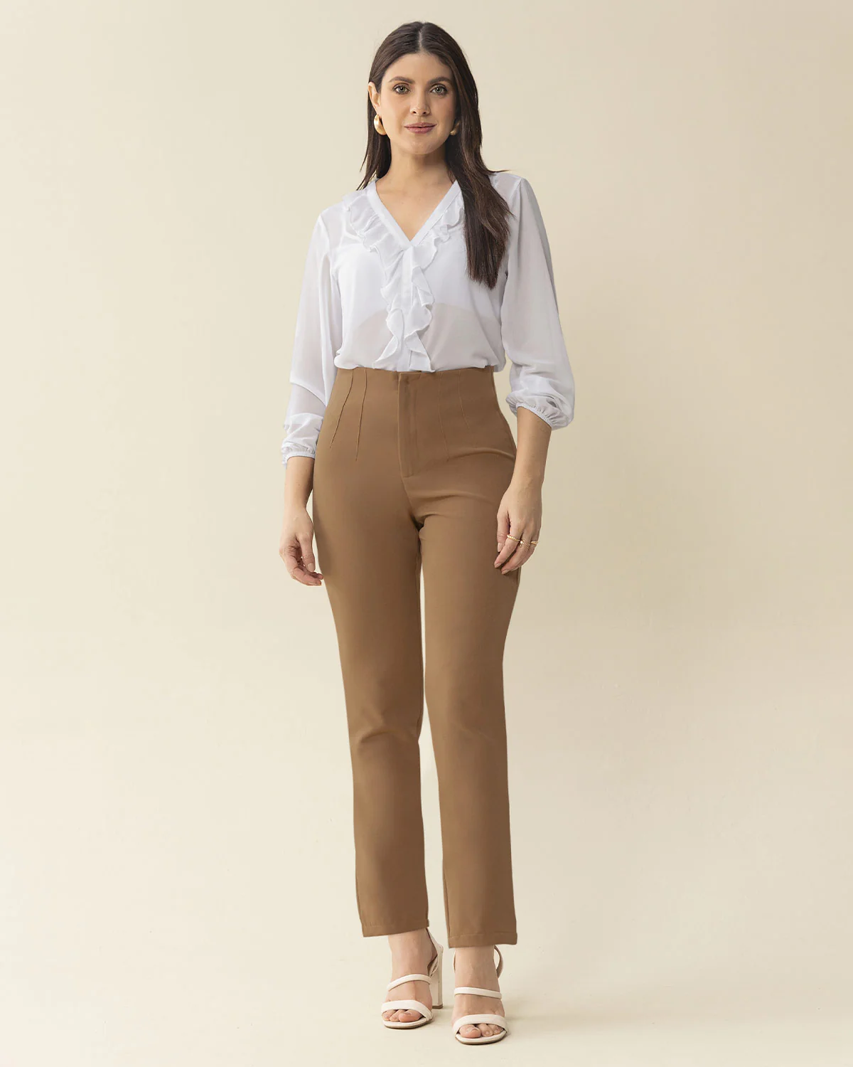 Pantalón bota recta silueta ajustada - Imagen 7