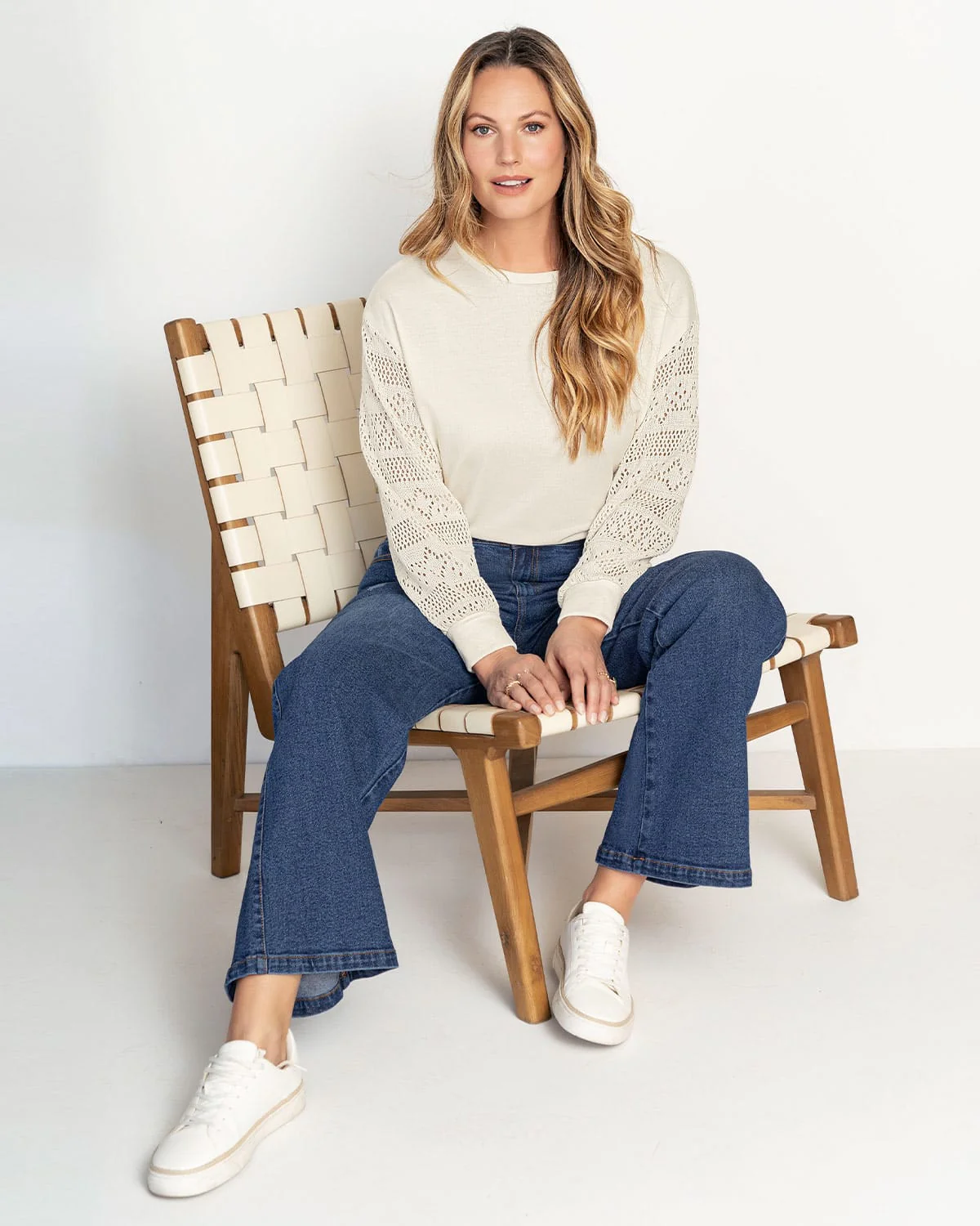 Buzo con mangas tejidas - Imagen 4