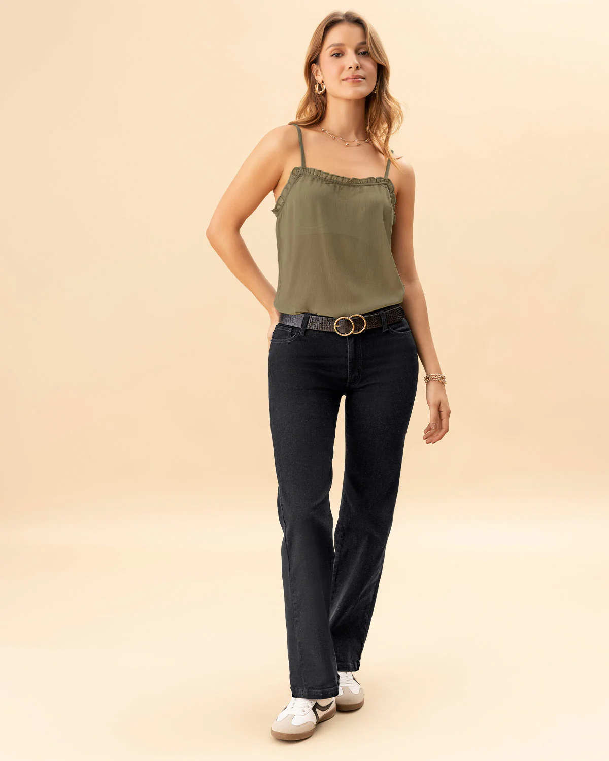 Blusa de tiritas en tela con transparencia - Imagen 3