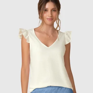 Camiseta con bolero en mangas